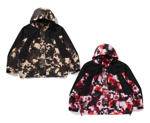 A BATHING APE MAP CAMO SNOWBOARD JACKET