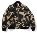 A BATHING APE MAP CAMO BOMBER JACKET