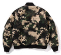 A BATHING APE MAP CAMO BOMBER JACKET