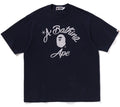 A BATHING APE CHAIN STITCH COLLEGE RELAXED FIT TEE