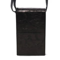 A BATHING APE EMBOSSED LEATHER PHONE BAG