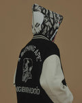 A BATHING APE BAPE x NBHD TRIAL CAMO TWO FACE HALF ZIP PULLOVER HOODIE