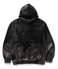 A BATHING APE COATTED EMBOSS LOGO RELAXED FIT PULLOVER HOODIE