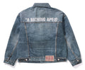 A BATHING APE FAKE PRINT DENIM JACKET