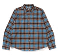 A BATHING APE ONE POINT FLANNEL CHECK RELAXED FIT SHIRT