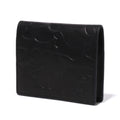 A BATHING APE EMBOSSED LEATHER MINI WALLET