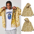 A BATHING APE COLOR CAMO SHARK SNOWBOARD JACKET