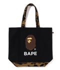 A BATHING APE 1ST CAMO APE HEAD TOTE BAG