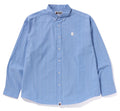 A BATHING APE ONE POINT STRIPE POPLIN L/S SHIRT