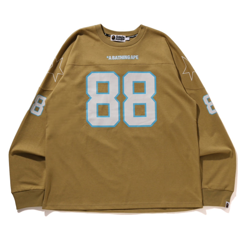 A BATHING APE BAPE FOOTBALL RELAXED FIT TEE