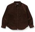 A BATHING APE ONE POINT CORDUROY L/S SHIRT