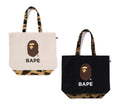 A BATHING APE 1ST CAMO APE HEAD TOTE BAG