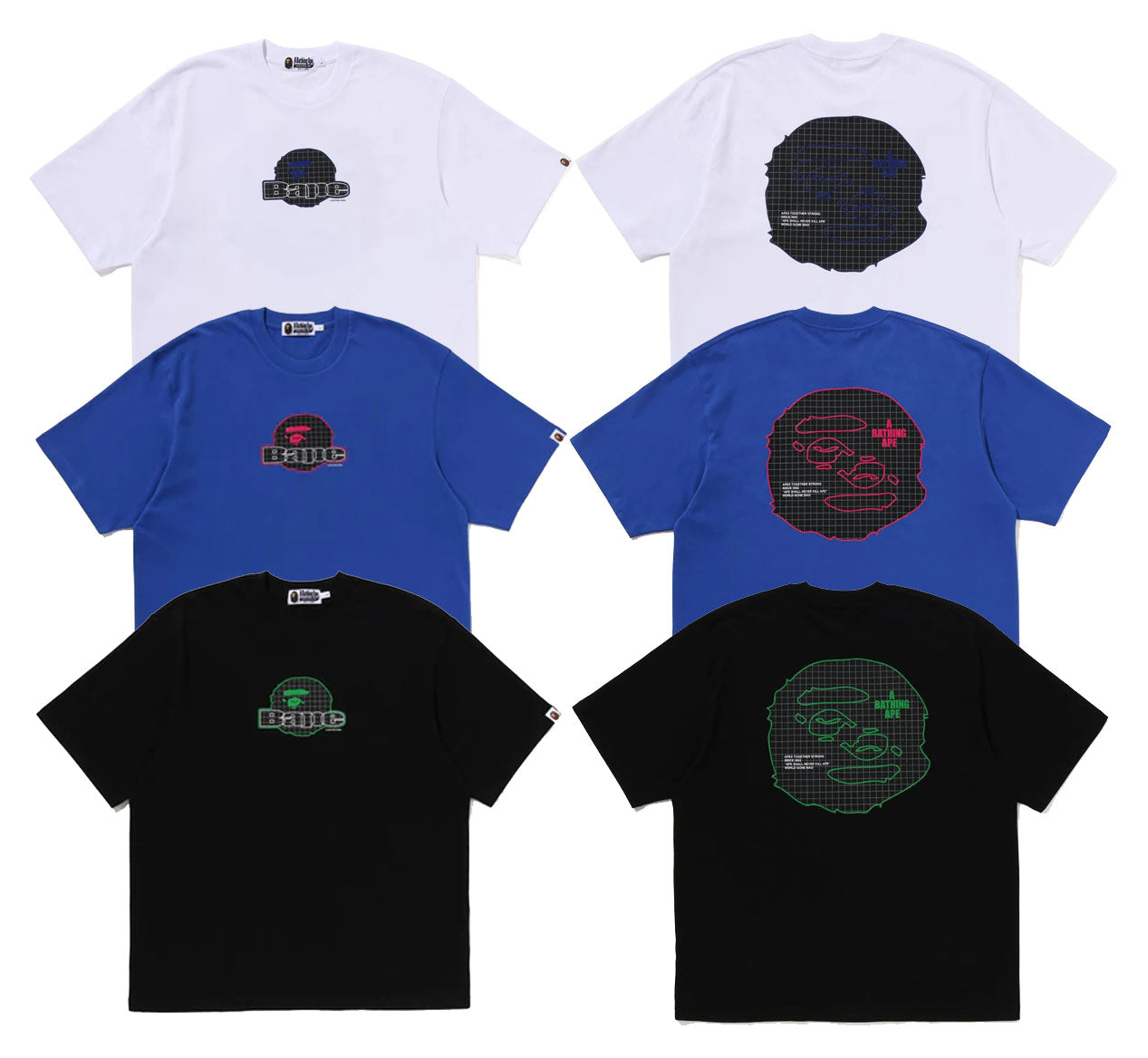 A BATHING APE APE HEAD BAPE RELAXED FIT TEE