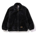 A BATHING APE CAMO FLUFFY JACKET