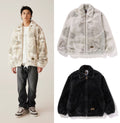 A BATHING APE CAMO FLUFFY JACKET