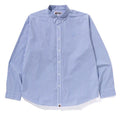 A BATHING APE ONE POINT CHECKED POPLIN L/S SHIRT