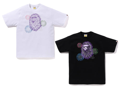 A BATHING APE APE HEAD FIREWORK TEE #2