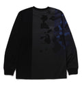 A BATHING APE PATCH WORK PRINT L/S TEE