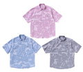 A BATHING APE STRIPE CAMO RELAXED FIT SS SHIRT