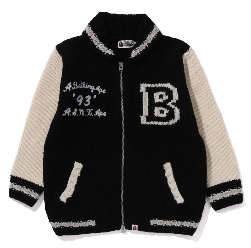 A BATHING APE A BATHING APE COWICHAN CARDIGAN SWEATER