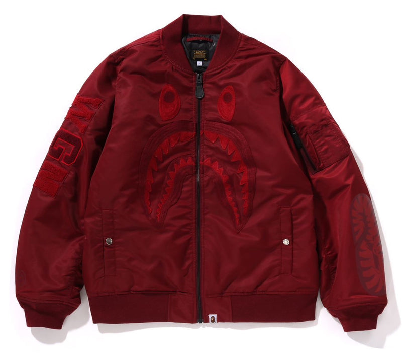 A BATHING APE SHARK MA-1 JACKET