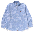 A BATHING APE STRIPE CAMO RELAXED FIT SHIRT