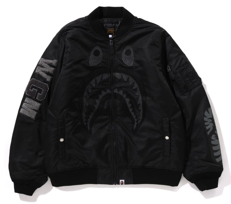 A BATHING APE SHARK MA-1 JACKET