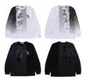 A BATHING APE PATCH WORK PRINT L/S TEE