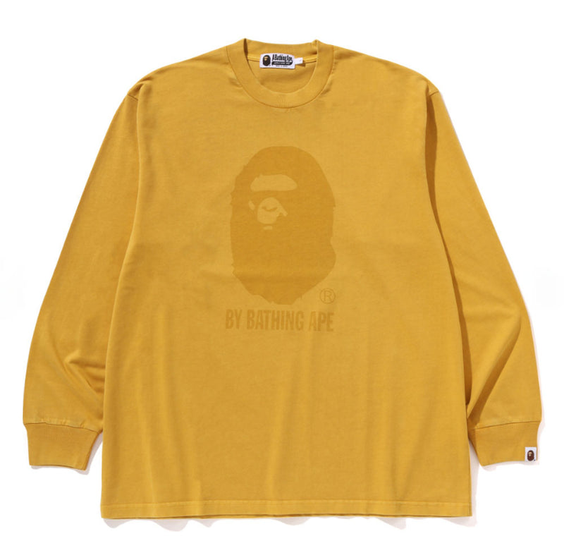 A BATHING APE GARMENT DYE BY BATHING APE RELAXED FIT L/S TEE