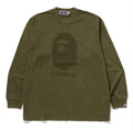 A BATHING APE GARMENT DYE BY BATHING APE RELAXED FIT L/S TEE