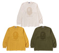 A BATHING APE GARMENT DYE BY BATHING APE RELAXED FIT L/S TEE