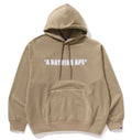 A BATHING APE GARMENT DYE BATHING APE LOGO RELAXED FIT PULLOVER HOODIE