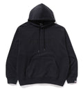 A BATHING APE GARMENT DYE BATHING APE LOGO RELAXED FIT PULLOVER HOODIE