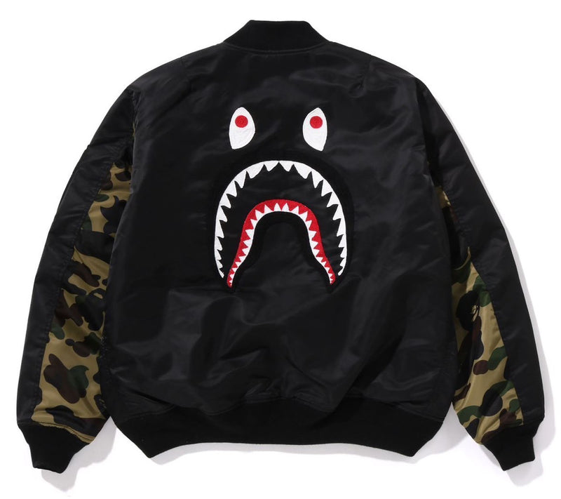 A BATHING APE SHARK MA-1 JACKET