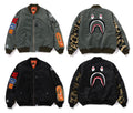 A BATHING APE SHARK MA-1 JACKET