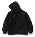 A BATHING APE LINE CAMO QUILTED NYLON SHARK FULL ZIP HOODIE JACKET