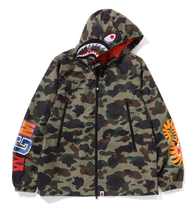 A BATHING APE 1ST CAMO SHARK HOODIE JACKET