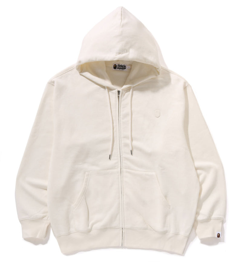 A BATHING APE ONE POINT RELAXED FIT ZIP HOODIE