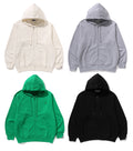 A BATHING APE ONE POINT RELAXED FIT ZIP HOODIE