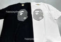 A BATHING APE LUX SPORT PATTERN APE HEAD RELAXED FIT TEE