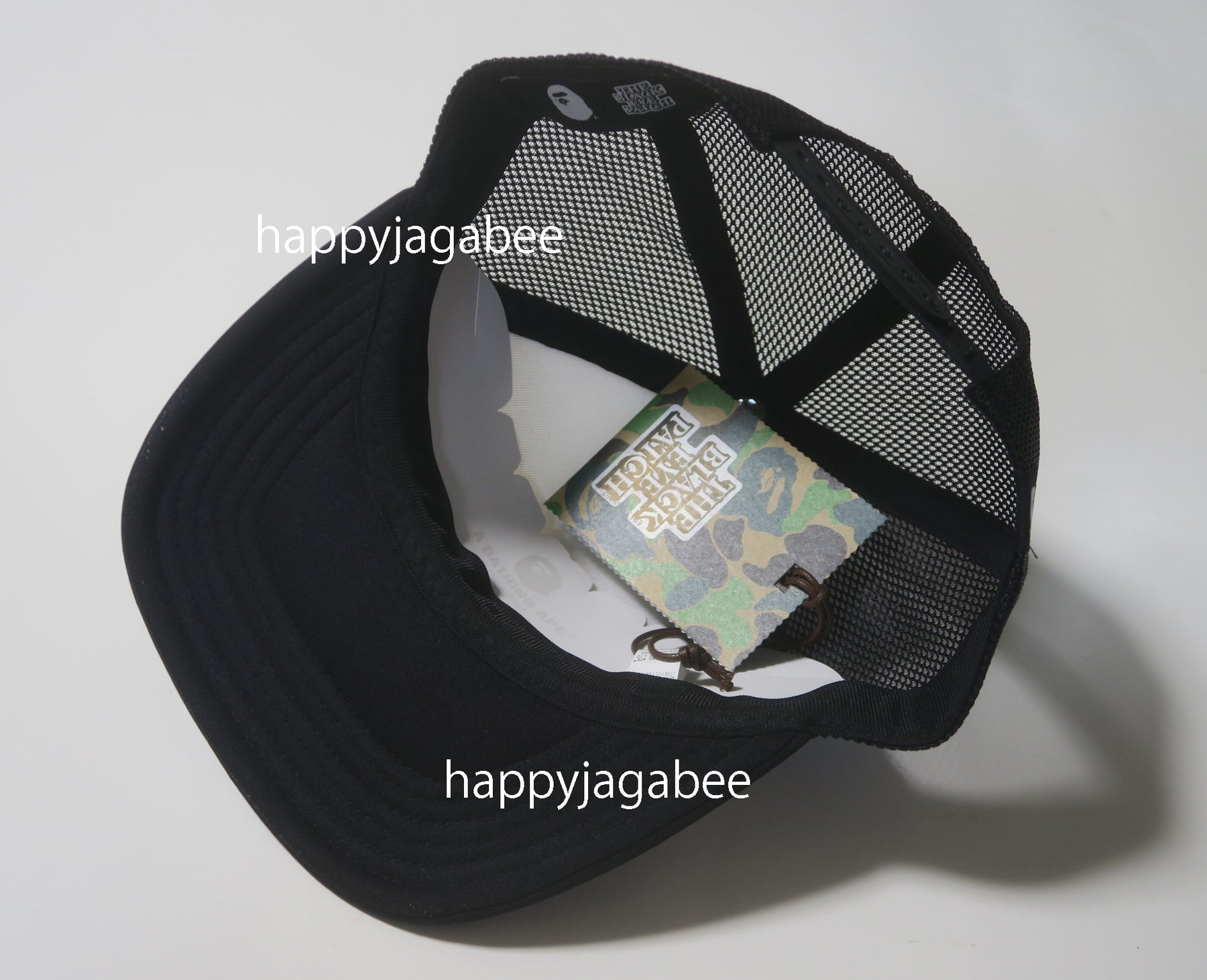 A BATHING APE Black Eye Patch Mesh Cap 新発売 - 帽子