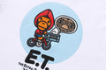 A BATHING APE BAPE KIDS  BAPE X E.T. BABY MILO L/S TEE