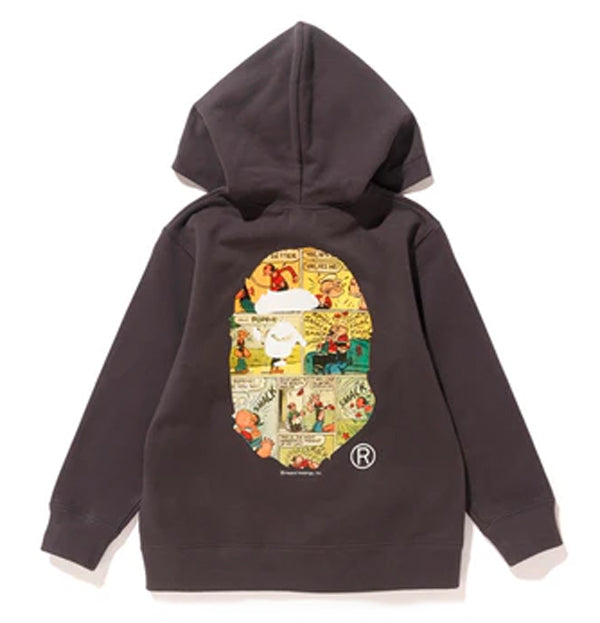 A BATHING APE BAPE KIDS BAPE X POPEYE COMIC ZIP HOODIE