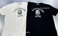 A BATHING APE HEATHER GRAY CAMO COLLEGE TEE