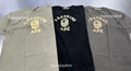 A BATHING APE OVERDYE COLLEGE RELAXED FIT TEE