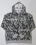 A BATHING APE BAPE x NBHD TRIAL CAMO TWO FACE HALF ZIP PULLOVER HOODIE