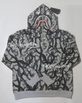 A BATHING APE BAPE x NBHD TRIAL CAMO TWO FACE HALF ZIP PULLOVER HOODIE