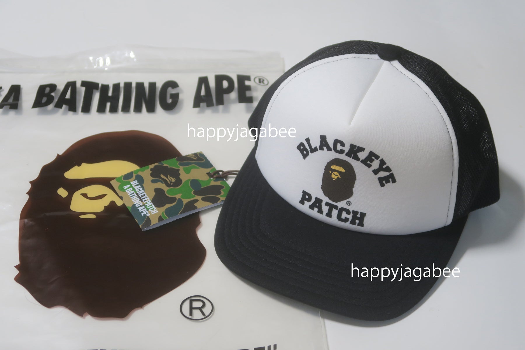 カラーブラックBATHING APE x Black Eye Patch キャップ cap