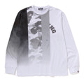 A BATHING APE PATCH WORK PRINT L/S TEE