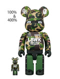 A BATHING APE BAPE x MEDICOM TOY LBWK x BAPE BE@RBRICK 100%&400% SET